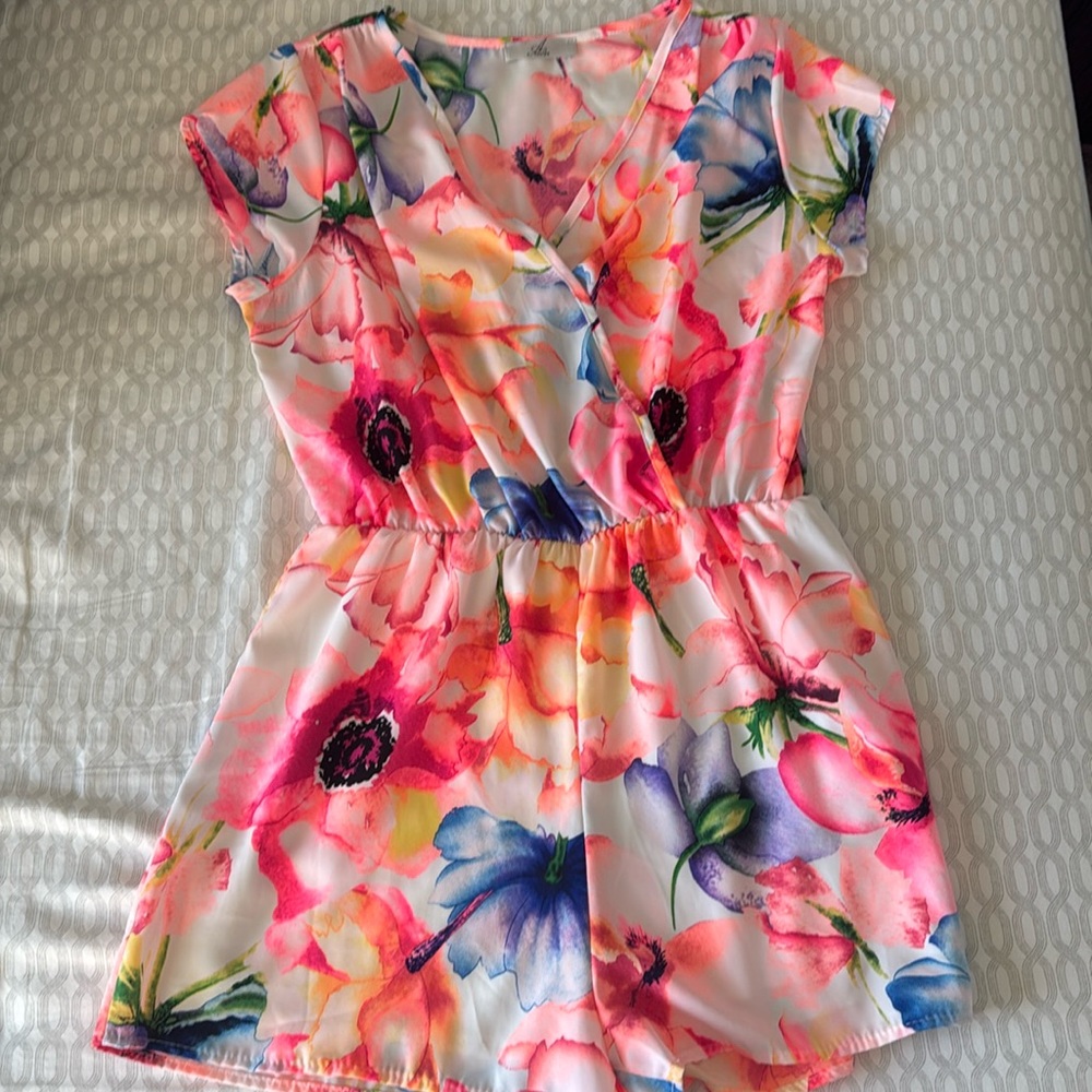 Bright Floral Romper